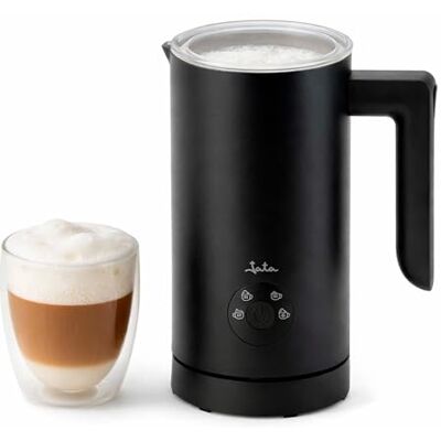 Jata Schiumatore elettrico 5 in 1 con riscaldatore, schiuma calda e fredda, 150 ml per schiuma/300 ml per riscaldamento, caraffa antiaderente, base a 360°, spegnimento automatico, 500 W Jata Schiumatore elettrico 5 in 1 con riscaldatore, schiuma calda e fredda, 150 ml per schiuma/300 ml per riscaldamento, caraffa antiaderente, base a 360°, spegnimento automatico, 500 W