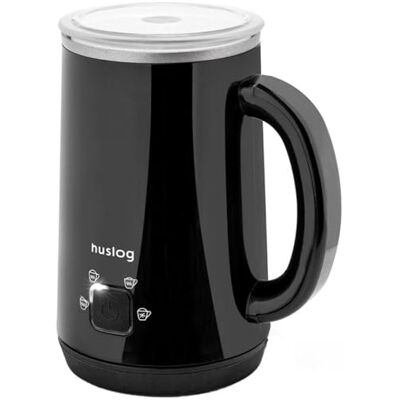 huslog Montalatte Elettrico 4 in 1, 500W, 240 ml in Acciaio Inox, per Schiuma Calda e Fredda, Rivestimento Antiaderente, Spegnimento Automatico, per Cappuccino, Latte e Cioccolata, Nero Lucido huslog Montalatte Elettrico 4 in 1, 500W, 240 ml in Acciaio Inox, per Schiuma Calda e Fredda, Rivestimento Antiaderente, Spegnimento Automatico, per Cappuccino, Latte e Cioccolata, Nero Lucido