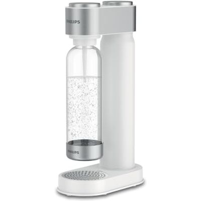 Philips Water GoZero Gasatore d’Acqua , 1 L, Bianco, Plastica, Senza Cilindro di CO2 Philips Water GoZero Gasatore d’Acqua , 1 L, Bianco, Plastica, Senza Cilindro di CO2