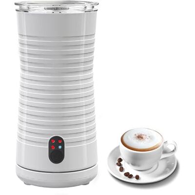 Morpilot Montalatte elettrico 4 in 1, Schiumalatte per Schiuma di Latte Calda e Fredda, Automatico con 4 Modalità, Design Antiscivolo, 400 W, 240 ml Bianco Morpilot Montalatte elettrico 4 in 1, Schiumalatte per Schiuma di Latte Calda e Fredda, Automatico con 4 Modalità, Design Antiscivolo, 400 W, 240 ml Bianco