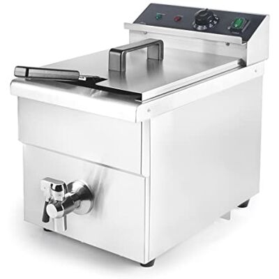 LACOR Friggitrice a induzione, friggitrice ad olio, include rubinetto sottovuoto, temperatura: 60ºC 190ºC, 8 L, 3500 W, 29x56,7x41,5 cm, acciaio inossidabile LACOR Friggitrice a induzione, friggitrice ad olio, include rubinetto sottovuoto, temperatura: 60ºC 190ºC, 8 L, 3500 W, 29x56,7x41,5 cm, acciaio inossidabile