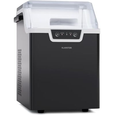 KLARSTEIN Macchina per nugget di ghiaccio per la casa, il campeggio & la ristorazione, mini macchina nugget di ghiaccio da 170W, funzionamento rapido in 4 minuti, display a LED KLARSTEIN Macchina per nugget di ghiaccio per la casa, il campeggio & la ristorazione, mini macchina nugget di ghiaccio da 170W, funzionamento rapido in 4 minuti, display a LED