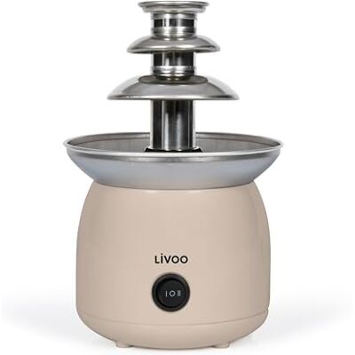 LIVOO Fontana di cioccolato 70W, Capacità cioccolato fuso 250 ml, 3 livelli LIVOO Fontana di cioccolato 70W, Capacità cioccolato fuso 250 ml, 3 livelli