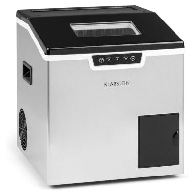KLARSTEIN Icefestival Macchina del Ghiaccio, 400W, 12-20 kg/24h, Capacità Vano: 1,9 kg, Bullet Ice, Shaved Ice, Touch, Afflusso Idrico con Tubo, Acciaio Inox, Stile: Bullet, Serbatoio: 3 L KLARSTEIN Icefestival Macchina del Ghiaccio, 400W, 12-20 kg/24h, Capacità Vano: 1,9 kg, Bullet Ice, Shaved Ice, Touch, Afflusso Idrico con Tubo, Acciaio Inox, Stile: Bullet, Serbatoio: 3 L