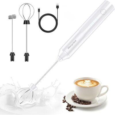 Morpilot Milk Frother White- Morpilot Milk Frother White-