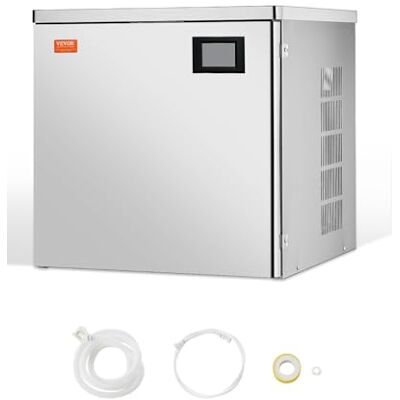 VEVOR Testa di Macchina per Ghiaccio Commerciale in Acciaio Inox 565 x 560 mm, con Funzione Autopulente e Produzione di Ghiaccio, Modulo Cubetti Ghiaccio, Solo Testa, 181,4 kg/Giorno VEVOR Testa di Macchina per Ghiaccio Commerciale in Acciaio Inox 565 x 560 mm, con Funzione Autopulente e Produzione di Ghiaccio, Modulo Cubetti Ghiaccio, Solo Testa, 181,4 kg/Giorno
