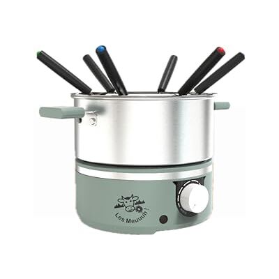 LITTLE BALANCE Little Fondue Meuuuh...!, fonduta per 6 persone, pentola in acciaio inox, adatta a induzione, 1,8 litri, 650 W, abete LITTLE BALANCE Little Fondue Meuuuh...!, fonduta per 6 persone, pentola in acciaio inox, adatta a induzione, 1,8 litri, 650 W, abete