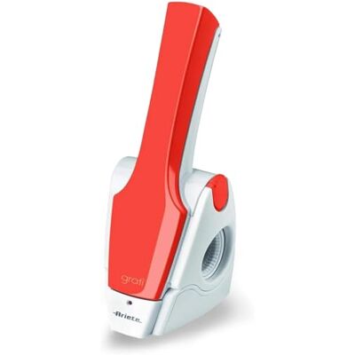 Ariete Gratì 2.0 447, Grattugia Elettrica per Formaggio Senza Fili, Rullo in Acciaio Inox Incluso, 1 Kg di Formaggio con una Ricarica, 1500mAh, Bianco/Arancione Ariete Gratì 2.0 447, Grattugia Elettrica per Formaggio Senza Fili, Rullo in Acciaio Inox Incluso, 1 Kg di Formaggio con una Ricarica, 1500mAh, Bianco/Arancione