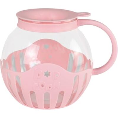 Jocca Palcorn in vetro per microonde 2,2 l con griglia in silicone, adatto per lavastoviglie, colore rosa (rosa) Jocca Palcorn in vetro per microonde 2,2 l con griglia in silicone, adatto per lavastoviglie, colore rosa (rosa)