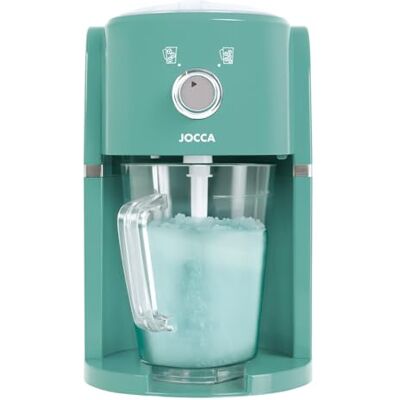 Jocca Macchina per Fare Granite elettrica Lame in Acciaio Inossidabile capacità 1,1 L Facile da Pulire Colore Turchese Becco e Miscela Ghiaccio Jocca Macchina per Fare Granite elettrica Lame in Acciaio Inossidabile capacità 1,1 L Facile da Pulire Colore Turchese Becco e Miscela Ghiaccio