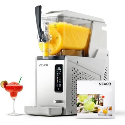 VEVOR Macchina per Granite 1 x 3 L 350 W Serbatoio Singolo Macchina per Bevande Ghiacciate Succo Fredde Cocktail con Funzione Autopulente per Preparazione Frappé, Milkshake, Frullati VEVOR Macchina per Granite 1 x 3 L 350 W Serbatoio Singolo Macchina per Bevande Ghiacciate Succo Fredde Cocktail con Funzione Autopulente per Preparazione Frappé, Milkshake, Frullati