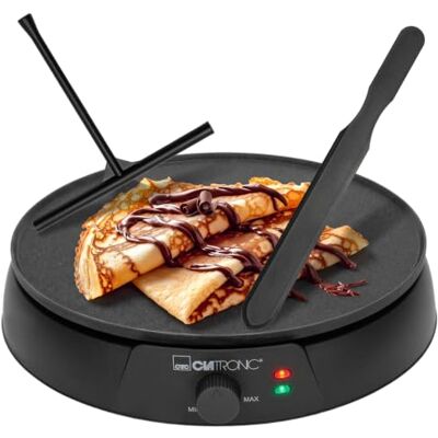 Clatronic ® Crêpes Maker CM 3849 Spatola per Crepes, con distributore di Crepe Maker Ø 30 cm, superficie di cottura Termostato regolabile Indicatore di cottura 1200 W Crepe Maker Clatronic ® Crêpes Maker CM 3849 Spatola per Crepes, con distributore di Crepe Maker Ø 30 cm, superficie di cottura Termostato regolabile Indicatore di cottura 1200 W Crepe Maker