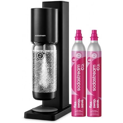 sodastream Fresh 2 cilindri e 1 bottiglia, Nero sodastream Fresh 2 cilindri e 1 bottiglia, Nero