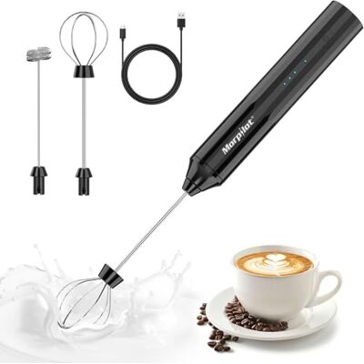 Morpilot Milk Frother Black- Morpilot Milk Frother Black-