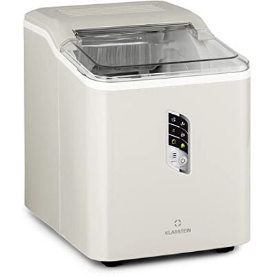 KLARSTEIN Macchina Ghiaccio 1.5L, Macchina del Ghiaccio Professionale, Fabbricatore Secco fino a 12kg, Cubetti di Grandi e Piccole Dimensioni, Casa Autopulente, Ice Maker KLARSTEIN Macchina Ghiaccio 1.5L, Macchina del Ghiaccio Professionale, Fabbricatore Secco fino a 12kg, Cubetti di Grandi e Piccole Dimensioni, Casa Autopulente, Ice Maker