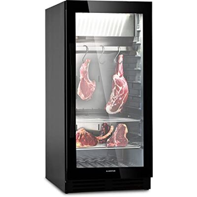 KLARSTEIN Essiccatore Alimentare, Essiccatore per Carne, Abbattitore Domestico di Temperatura, Mini Frigo a Zona Singola, Frutta Verdura Carne Essiccata, Disidratatore Alimentare LED, 1-25°C, 233 L KLARSTEIN Essiccatore Alimentare, Essiccatore per Carne, Abbattitore Domestico di Temperatura, Mini Frigo a Zona Singola, Frutta Verdura Carne Essiccata, Disidratatore Alimentare LED, 1-25°C, 233 L