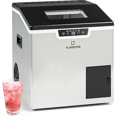KLARSTEIN Macchina Ghiaccio 3L, Macchina del Ghiaccio Professionale, Fabbricatore Secco Alimentare fino a 20kg, a Cubetti e Tritato, Casa per Cocktail Autopulente KLARSTEIN Macchina Ghiaccio 3L, Macchina del Ghiaccio Professionale, Fabbricatore Secco Alimentare fino a 20kg, a Cubetti e Tritato, Casa per Cocktail Autopulente