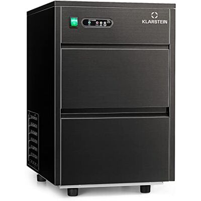 KLARSTEIN Macchina Ghiaccio 145W, Macchina del Ghiaccio Professionale, Fabbricatore Secco fino a 20kg, Cubetti di Grandi e Piccole Dimensioni, Casa, Serbatoio 3.5kg KLARSTEIN Macchina Ghiaccio 145W, Macchina del Ghiaccio Professionale, Fabbricatore Secco fino a 20kg, Cubetti di Grandi e Piccole Dimensioni, Casa, Serbatoio 3.5kg