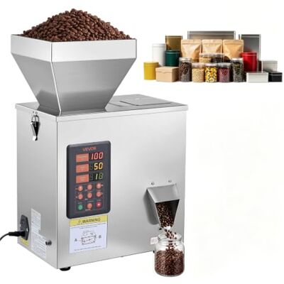 VEVOR Macchina Dosatrice Automatica per Polveri e Granuli, 3-200 g, Argento Dosatore ad Alta Precisione in Acciaio Inox, Macchina Pesatura Intelligente per Granuli, per Caffè, Cereali, Tè e Spezie VEVOR Macchina Dosatrice Automatica per Polveri e Granuli, 3-200 g, Argento Dosatore ad Alta Precisione in Acciaio Inox, Macchina Pesatura Intelligente per Granuli, per Caffè, Cereali, Tè e Spezie