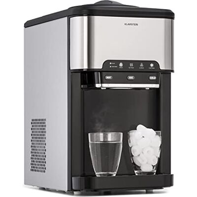 KLARSTEIN Macchina Ghiaccio Secco 3L, Professionale, fino a 20kg, Cubetti di Grandi e Piccole Dimensioni, per Casa Autopulente KLARSTEIN Macchina Ghiaccio Secco 3L, Professionale, fino a 20kg, Cubetti di Grandi e Piccole Dimensioni, per Casa Autopulente