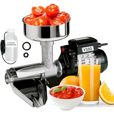 Reber Spremipomodoro Elettrico N.5 500W per Salsa di Pomodoro e Conserve Reber Spremipomodoro Elettrico N.5 500W per Salsa di Pomodoro e Conserve