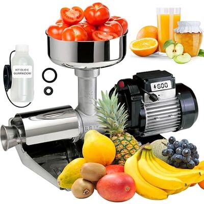 Reber Spremipomodoro Elettrico N.5 600W per Salsa di Pomodoro e Conserve Reber Spremipomodoro Elettrico N.5 600W per Salsa di Pomodoro e Conserve