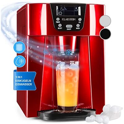 KLARSTEIN Macchina Ghiaccio 2L, Macchina del Ghiaccio Professionale, Fabbricatore Secco Alimentare a Cubetti 12kg, Erogatore d’ Acqua Fredda, Casa con Allarmi di Sicurezza KLARSTEIN Macchina Ghiaccio 2L, Macchina del Ghiaccio Professionale, Fabbricatore Secco Alimentare a Cubetti 12kg, Erogatore d’ Acqua Fredda, Casa con Allarmi di Sicurezza