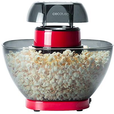 Cecotec Fun&Taste P'Corn Easy Popcorn Maker 1200 W, sistema di iniezione d'aria, ciotola rimovibile, coperchio antiaderente e rimovibile, design compatto, nero/rosso Cecotec Fun&Taste P'Corn Easy Popcorn Maker 1200 W, sistema di iniezione d'aria, ciotola rimovibile, coperchio antiaderente e rimovibile, design compatto, nero/rosso