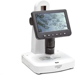 Konus DIGISCIENCE Microscopio Didattico con Zoom 10X-300X, Digitale con Display LCD 5 Pollici e Software