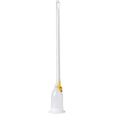 Hirschmann Titolatore secondo Dr. Schilling per bottiglia LDPE da 1000 ml, blu graduato, capacità 5 ml, divisione 0,1 ml, tolleranza 0,075 ml, lunghezza scala 330 mm Hirschmann Titolatore secondo Dr. Schilling per bottiglia LDPE da 1000 ml, blu graduato, capacità 5 ml, divisione 0,1 ml, tolleranza 0,075 ml, lunghezza scala 330 mm
