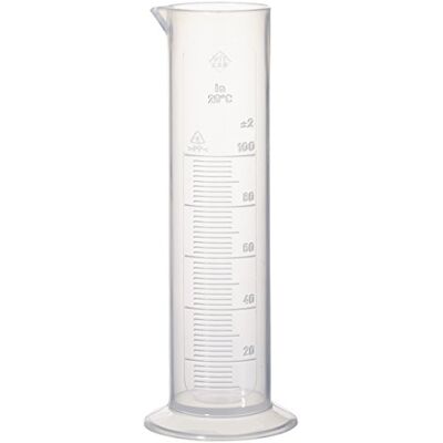 Vitlab neolab U-4036 Cilindro graduato, 100 ml: 5 ml, PP a base tonda, 1 pezzo Vitlab neolab U-4036 Cilindro graduato, 100 ml: 5 ml, PP a base tonda, 1 pezzo