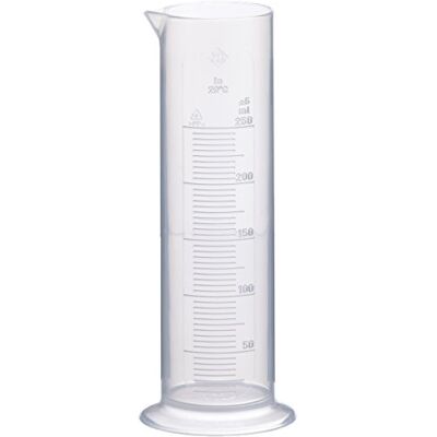 Vitlab Neolab 4037 Cilindro graduato, forma bassa, 250 ml, 10 ml, polipropilene, base rotonda Vitlab Neolab 4037 Cilindro graduato, forma bassa, 250 ml, 10 ml, polipropilene, base rotonda