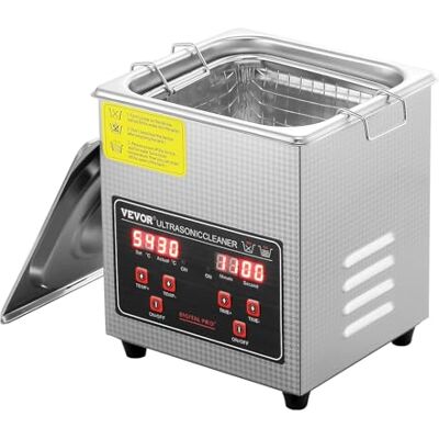 VEVOR Pulitore a Ultrasuoni Vassoio Display Digitale in Acciaio Inox Capienza 2 Litri con Riscaldamento Tempo Temperatura Regolabile, Macchina Pulitrice a Ultrasuoni per Gioielli Occhiali Laboratorio VEVOR Pulitore a Ultrasuoni Vassoio Display Digitale in Acciaio Inox Capienza 2 Litri con Riscaldamento Tempo Temperatura Regolabile, Macchina Pulitrice a Ultrasuoni per Gioielli Occhiali Laboratorio