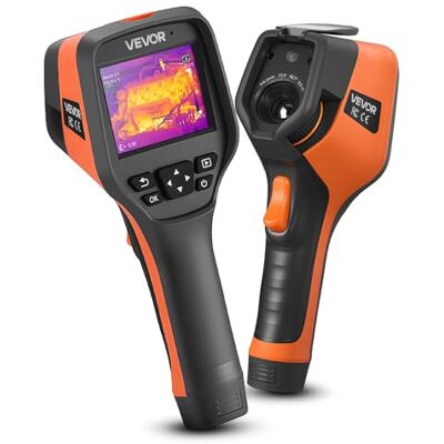 VEVOR Telecamera Termica Risoluzione a Infrarossi 384 x 288 pixel, Termocamera Portatile Multimetro con Visione da 5 MP, Frequenza di Aggiornamento 30 Hz, Touchscreen, -20 °C 550 °C VEVOR Telecamera Termica Risoluzione a Infrarossi 384 x 288 pixel, Termocamera Portatile Multimetro con Visione da 5 MP, Frequenza di Aggiornamento 30 Hz, Touchscreen, -20 °C 550 °C