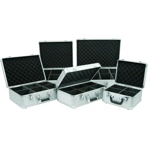 Citronic Porta CD in alluminio 120 CDs FLIGHT CASE Grigio Citronic Porta CD in alluminio 120 CDs FLIGHT CASE Grigio