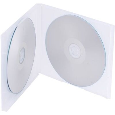 Dragon 10 x Custodie Doppie Infrangibili in PP per CD/DVD/Blu-ray Contiene 2 Dischi con Dorso da 10,4 mm e Tasca Esterna per Inserto Grafico Dragon 10 x Custodie Doppie Infrangibili in PP per CD/DVD/Blu-ray Contiene 2 Dischi con Dorso da 10,4 mm e Tasca Esterna per Inserto Grafico
