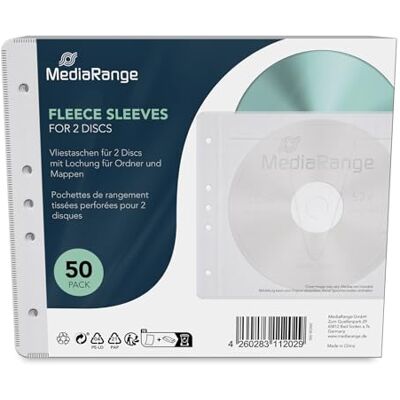 MediaRange Box60 Custodia a Tasca 2Dischi Bianco Custodia CD/Dvd MediaRange Box60 Custodia a Tasca 2Dischi Bianco Custodia CD/Dvd