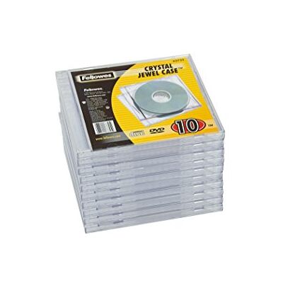 Fellowes Portafoglio Jewel Cd Confezione Da 10 Pezzi, Trasparente Fellowes Portafoglio Jewel Cd Confezione Da 10 Pezzi, Trasparente