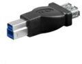 Microconnect USB 3.0 A-B F-M USB B 3.0 USB A 3.0 Nero