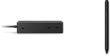 Microsoft Surface Pro/Book Docking Station 2 & Surface Penna Per Dispositivi Surface, Nero, 4.096 Punti Di Pressione