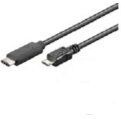 Microconnect USB C/Micro USB B, 0.6 m Cavo USB 0,6 m 2.0/3.0 (3.1 Gen 1) Micro-USB B Nero