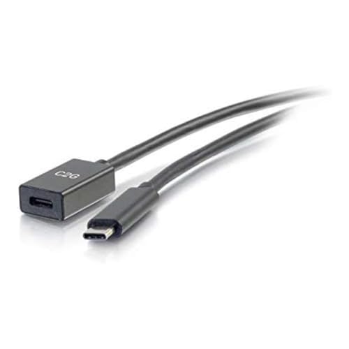 C2G 88658 Cavo di prolunga da USB-C/Thunderbolt 3 a USB-C 3.1 (Gen 1) USB C o Thunderbolt 3 maschio a femmina (10 Gbps)