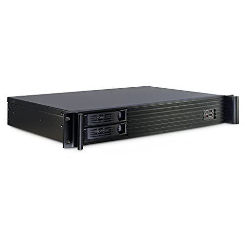 Inter-Tech CAJA IPC 1.5U RACK 1.5U-1528L MINI-ITX, NEGRO, 2XUSB2.0