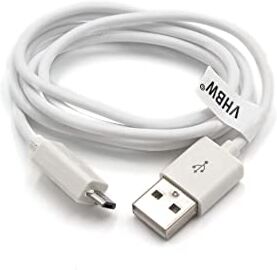 vhbw Cavo USB-Micro USB 1m Bianco compatibile con Sony SRS-XB30, SRS-XB31, SRS-XB40, SRS-XB41