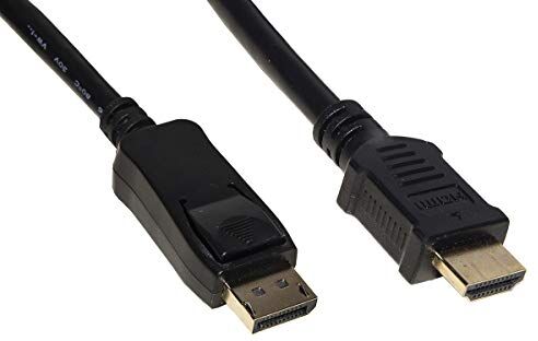 LINK LKCDPH18 Cavo DISPLAYPORT 1.2 HDMI® 1.4 4Kx2K 60hHZ CONTATTI Dorati MT 1,8