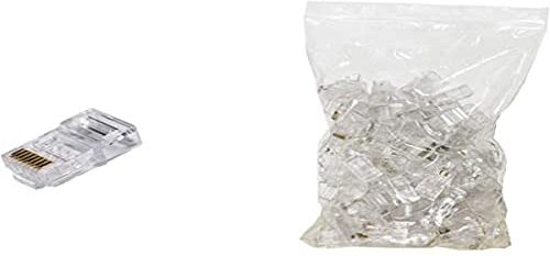 LINK LKPL86U Confezione da 100 Connettori RJ45, 8 Poli, Categoria 6 UTP, Non Schermato