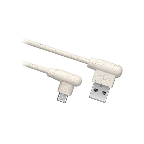 SBS Cavo dati e ricarica USB 2.0 – Micro USB, connettori a 90°, realizzato al 35% con materiali biodegradabili