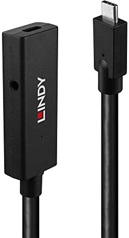 Lindy Cavo USB-C USB 3.2 Gen2 (USB 3.1 Gen2) USB-C®, presa USB-C® 5 m, nero 43364