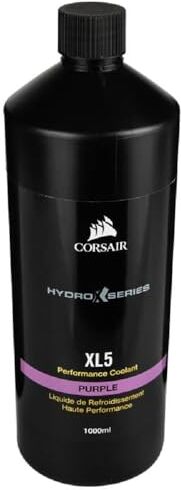 Corsair Hydro X Serie, XL5 Performance Liquido refrigerante, 1L (Colore Traslucido Vibrante, Refrigerante dalle Elevate Prestazioni, Innovativi Inibitori Anticorrosione e Antibatterici) Viola