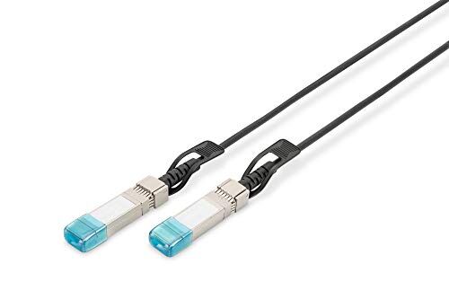 Digitus Cavo universale SFP+ DAC 10 Gbit/s Cavo di rete 1 m Direct Attach Cable Direct Attach Copper AWG30 Twinax Nero